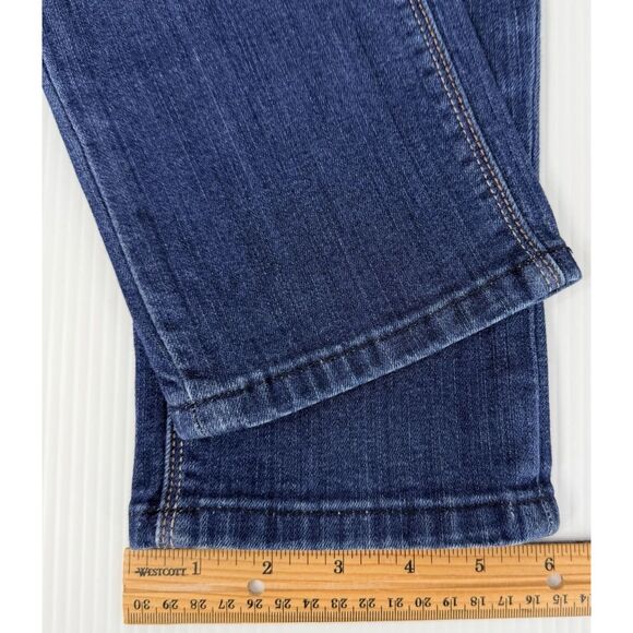 White House Black Market Crop Distressed Blue Jeans Women's Size 4 (Fit 28x28) - Picture 9 of 13